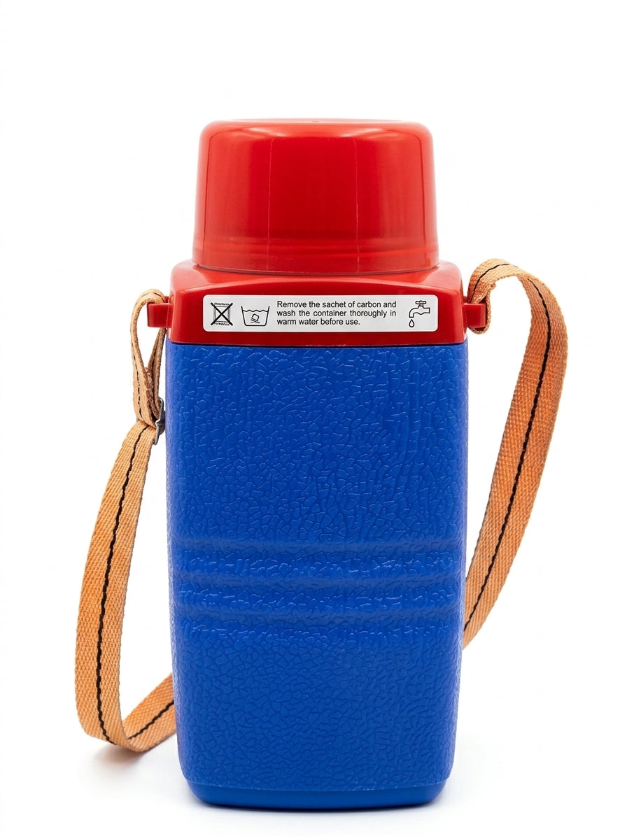 Insulated Water Bottle with Carry Strap – Leakproof Travel Flask